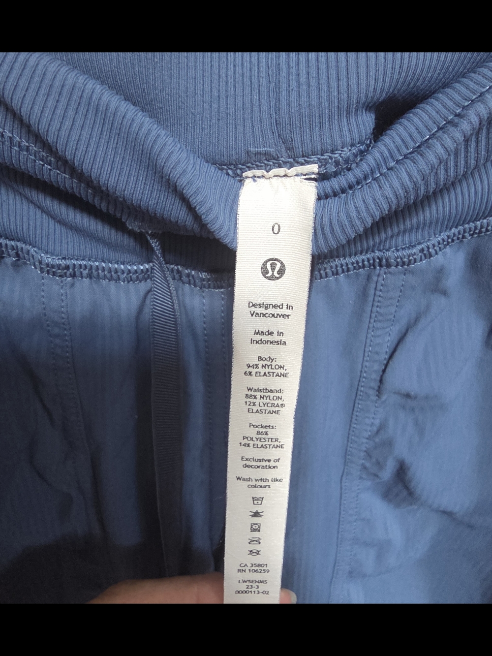 lululemon athletic Jogger Slate Blue Womens Size 0 - Picture 4 of 6